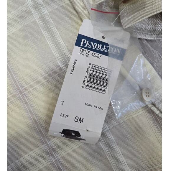 Nwt Pendleton Plaid Rayon Buttoned Long Sleeve Shirt size S - Picture 3 of 7